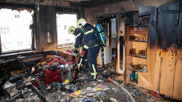 Ein Wohnungsbrand ist auch gefährlich für andere Bewohner. (Bild: Freiwillige Feuerwehr der Stadt)
