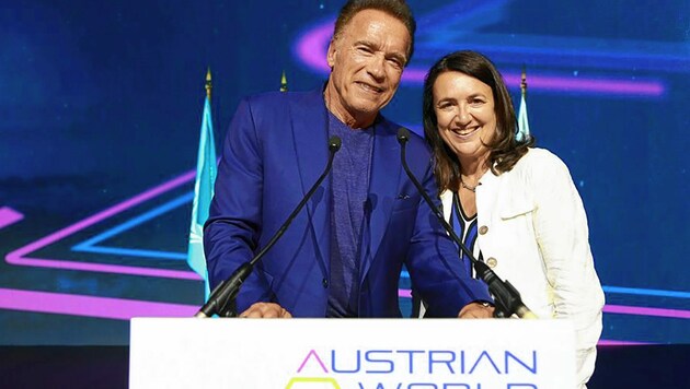 Arnold Schwarzenegger und Monika Langthaler laden zum Klimagipfel. (Bild: The Schwarzenegger Climate Initiative)