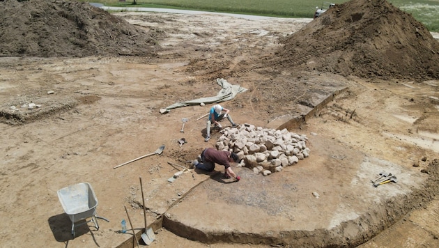 Auch in Grafenschachen wird gegraben. (Bild: Arbeitsgemeinschaft Geschichte & Archäologie)