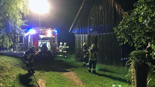 Nach rund zwei Stunden konnten in Lannach „Brand aus“ gegeben werden. (Bild: FF Lannach)