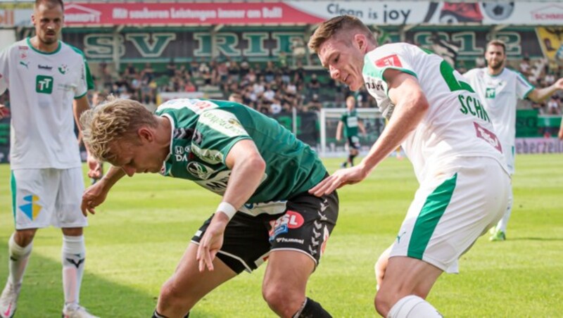 Marco Gruell (Ried) und David Schnegg (Wattens). (Bild: GEPA )