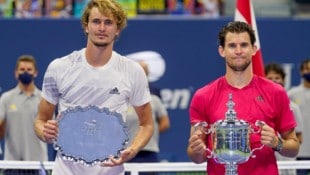 2020 besiegte Dominic Thiem (re.) Alexander Zverev im US-Open-Finale. (Bild: AP)