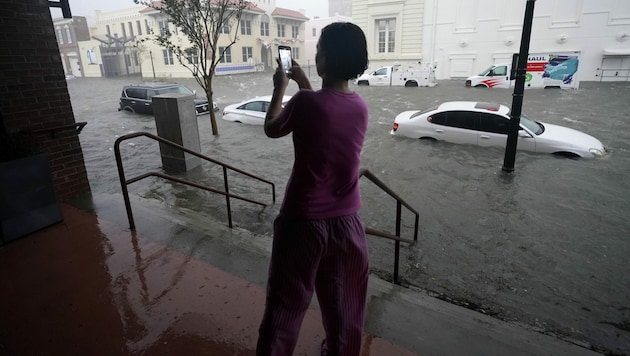 Der Hurrikan „Sally“ sorgte an der US-Golfküste für Überschwemmungen und Stromausfälle. (Bild: AP)
