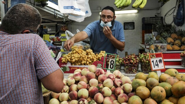 Nach Rekordwerten bei den Neuinfektionen startet in Israel am Freitag der zweite Lockdown. (Bild: AFP)
