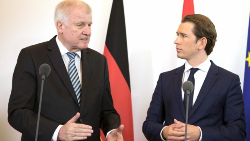 Horst Seehofer und Sebastian Kurz (Bild: AFP)