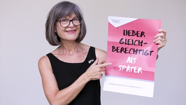Barbara Schröder setzt sich für die Gerechtigkeit zwischen Mann und Frau ein. (Bild: Mathis Fotografie)