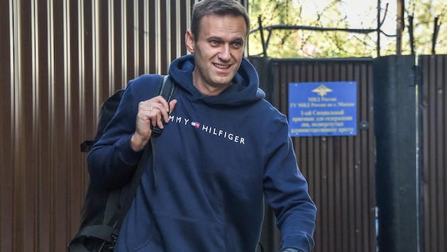 Nawalny im August 2019, nachdem er einen Monat in einem Untersuchungsgefängnis verbracht hatte. (Bild: AFP)