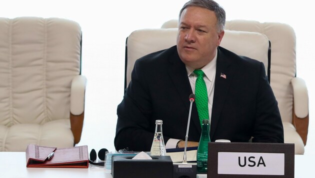 US-Außenminister Mike Pompeo droht UNO-Staaten mit „Konsequenzen“, falls die Sanktionen gegen den Iran nicht wieder in Kraft treten. (Bild: AFP)