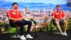 Charles Leclerc (li.) und Sebastian Vettel (Bild: GEPA)