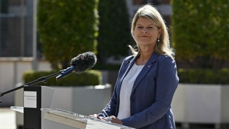 Verteidigungsministerin Klaudia Tanner (Bild: APA/Herbert Neubauer)