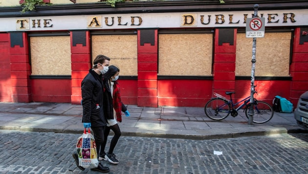 Ein geschlossenes Pub in Irland (Archivbild) (Bild: AFP)