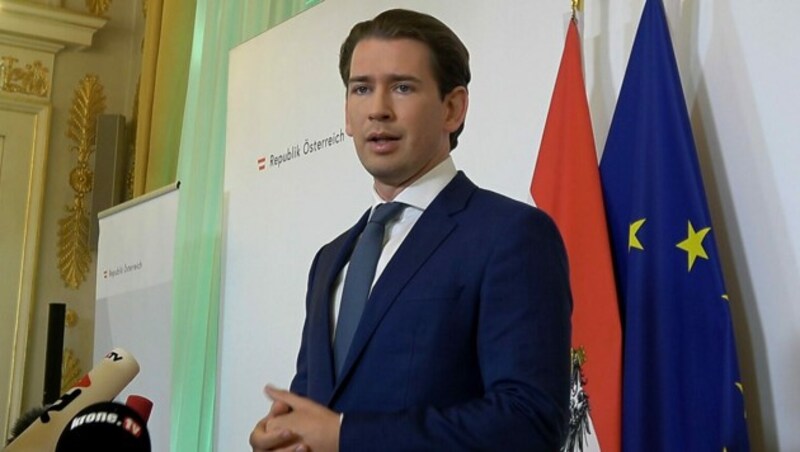 Bundeskanzler Sebastian Kurz (ÖVP) (Bild: krone.tv)