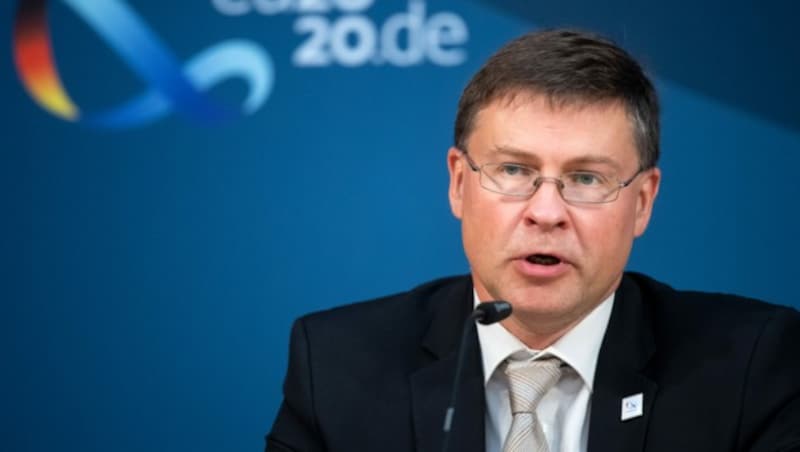 EU-Kommissionsvize Valdis Dombrovskis (Bild: AFP)