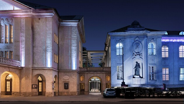Visualisierung zeigt den geplanten Foyer-Trakt des Mozarteums (Bild: Hermann Schnoell)