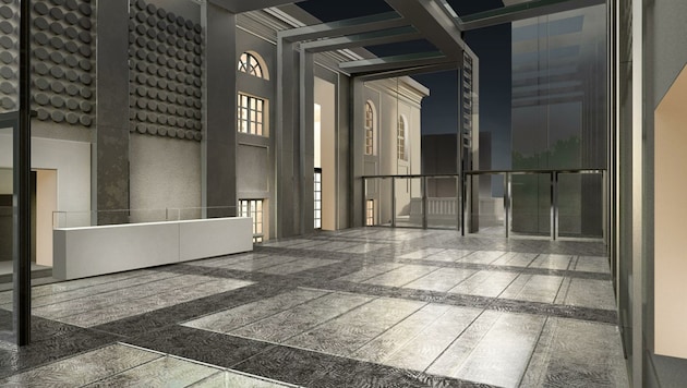 Schöne neue Foyer-Welt: 370 Quadratmeter auf zwei Ebenen ab Juli 2022 (Bild: Internationale Stiftung Mozarteum)