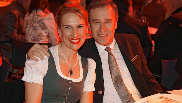 Sturm-Präsident Christian Jauk mit Freundin Kathrin Nachbaur. (Bild: Sepp Pail)