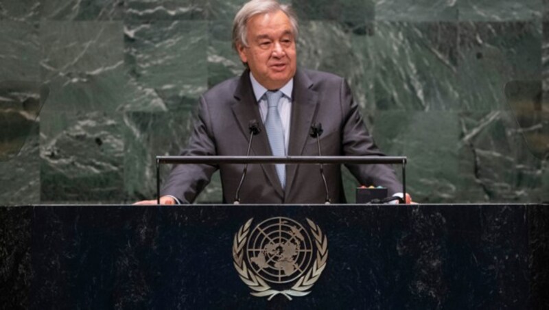 UN-Generalsekretär Antonio Guterres: „Wir können diese Herausforderung überwinden.“ (Bild: AFP)