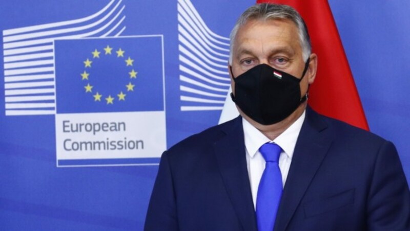 Ungarns Ministerpräsident Viktor Orban schießt wieder einmal scharf Richtung EU. (Bild: AFP)