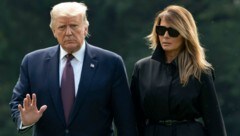 Mit positiven Corona-Tests in Quarantäne: US-Präsident Donald Trump und seine First Lady Melania (Bild: AFP)