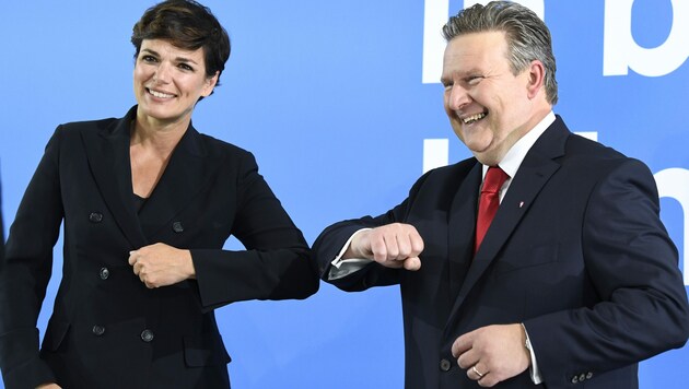 Pamela Rendi-Wagner und Michael Ludwig (Bild: APA/ROBERT JAEGER)