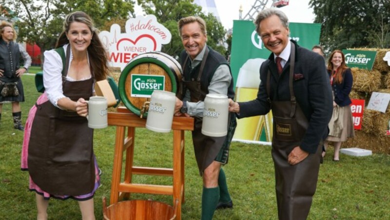 Lizz Görgl, Hans Knauß und „Mr. WIESN“ Christian Feldhofer (Bild: Andreas Lepsi/LEPSIFOTO)