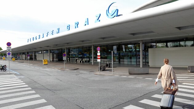 Der Grazer Flughafen bilanziert durchwachsen. (Bild: Christian Jauschowetz)