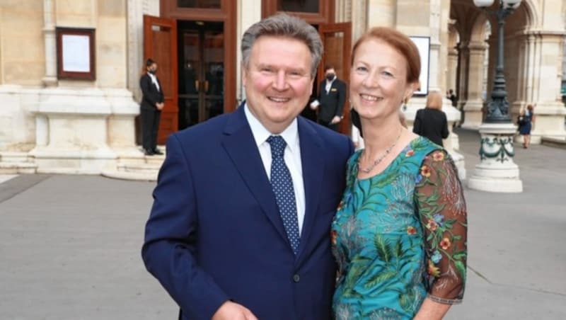 Michael Ludwig mit Ehefrau Irmtraud (Bild: Zwefo)