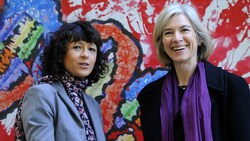 Emmanuelle Charpentier (links) und Jennifer Doudna auf einem Archivbild aus dem Jahr 2015 (Bild: AFP/Miguel Riopa)