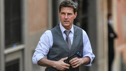 Tom Cruise bei Dreharbeiten seines neuesten „Mission: Impossible“-Streifens in Rom (Bild: AFP)