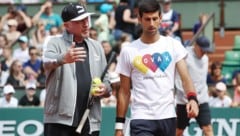 Boris Becker (li.) und Novak Djokovic (Bild: GEPA )