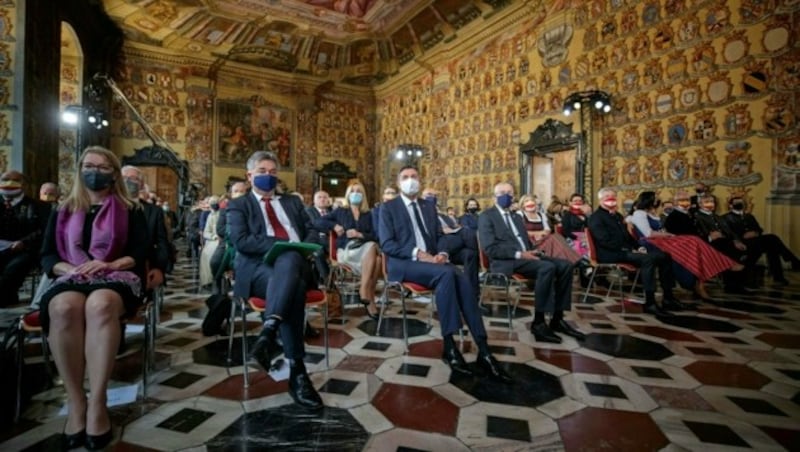 Der Wappensaal im Landhaus in Klagenfurt (Bild: APA/BUNDESHEER/PETER LECHNER)