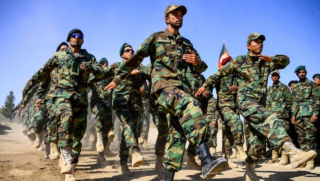 Soldaten der Afghan National Army (ANA) (Bild: HOSHANG HASHIMI/AFP)