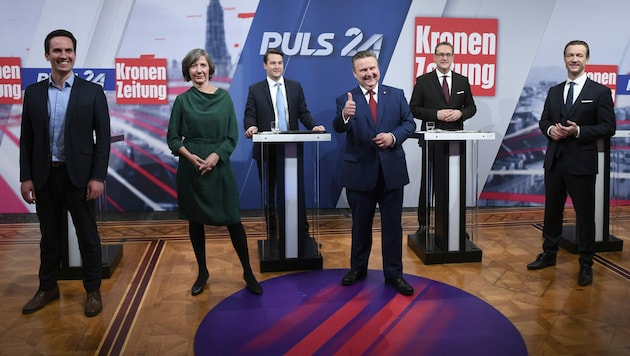 Die Spitzenkandidaten bei der Wahl 2020 (Bild: APA/Helmut Fohringer)