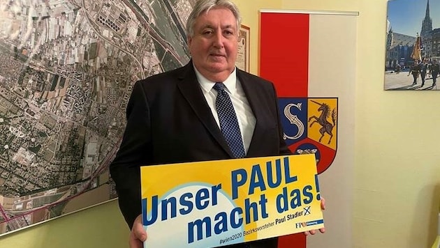 Mit dem Slogan „Unser Paul macht das!“ war Stadler in den Wahlkampf gestartet. (Bild: FPÖ Simmering)