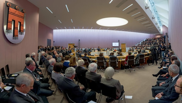 Der Vorarlberger Landtag (Bild: APA/DIETMAR STIPLOVSEK)