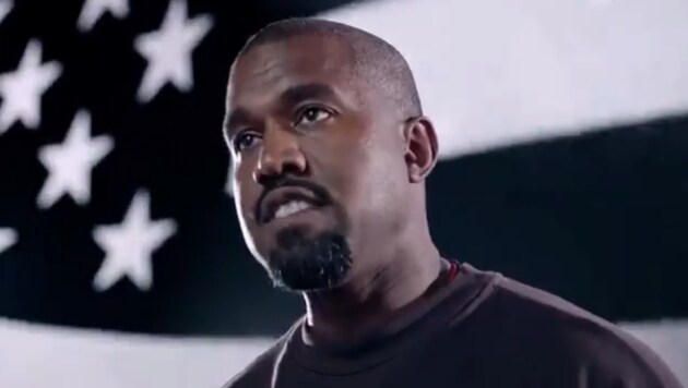 Kanye West in seinem Wahkampfspot, den er auf Twitter veröffentlichte (Bild: twitter.com/kanyewest)