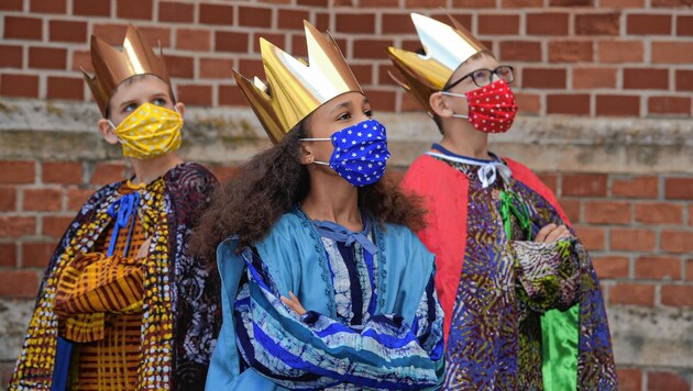 Die Sternsinger werden nächstes Jahr mit Mund-Nasen-Schutz von Haus zu Haus ziehen. (Bild: Paul Feuersänger)