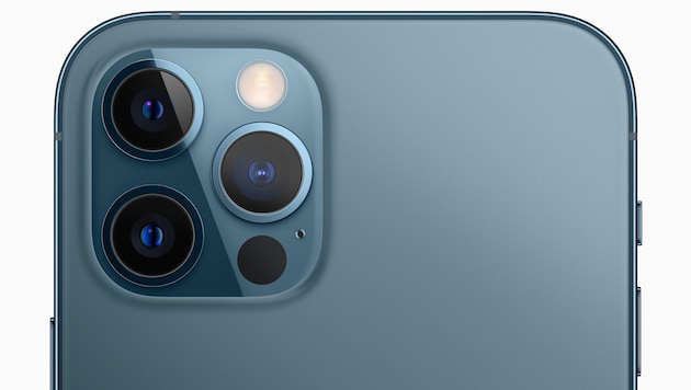 Das Kamerasystem des iPhone 12 Pro Max (Bild: Apple)