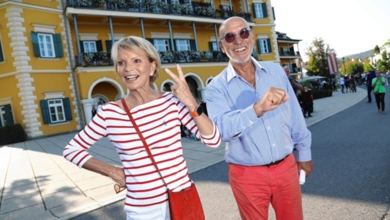 Otto Retzer mit Uschi Glas in Velden. (Bild: Rojsek-Wiedergut Uta)