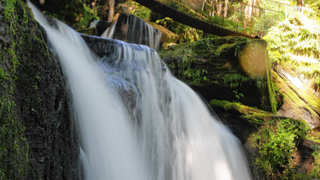 „Abenteuer Wasserweg“ in Liebenfels: Vorbei an rauschendem Wasser, den sagenumwobenen Teufelssteig bis nach Hart. (Bild: Evelyn HronekKamerawerk)