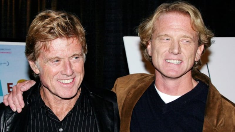 Robert Redford und Sohn James Redford (Bild: 2003 Getty Images)