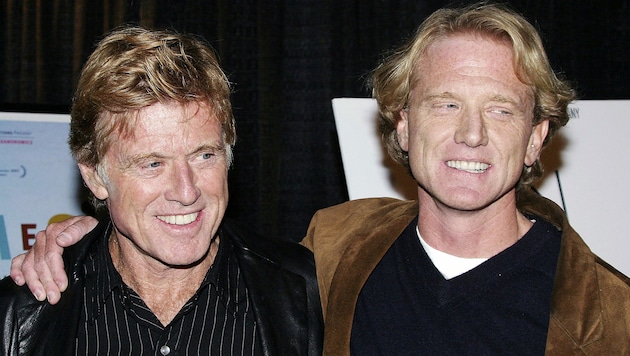 Robert Redford und Sohn James Redford (Bild: 2003 Getty Images)