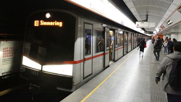 U3-Station-Simmering: Die Garnituren werden hier noch länger ihre Endhaltestelle haben. (Bild: Martin Jöchl)