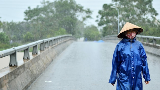Eein neuer Tropensturm steuert das südostasiatische Land bereits an. (Bild: AFP)