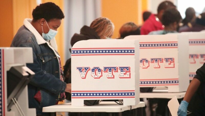 Das „Early Voting“ hat bereits begonnen. (Bild: APA/Getty Images via AFP/GETTY IMAGES/SCOTT OLSON)
