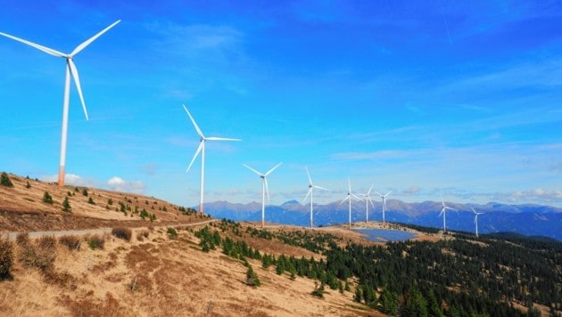 Auf der Koralm in Kärnten soll, wie hier in der Steiermark, ein Windpark entstehen. (Bild: Leitner Tom)