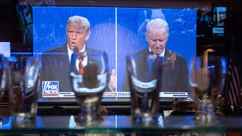 His unsuccessful appearance in the first TV debate with Trump could have been the beginning of the end for Biden. (Bild: AFP)