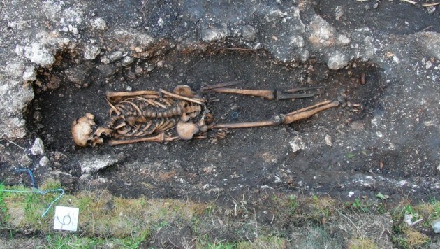 Gefunden wurde das Grab bei Ausgrabungen im Jahr 2013. (Bild: Archiv Arch. Pilgermuseum)