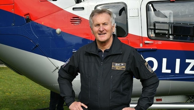 Werner Senn, Leiter der Flugpolizei, ist selbst Einsatzpilot (Bild: Huber Patrick)