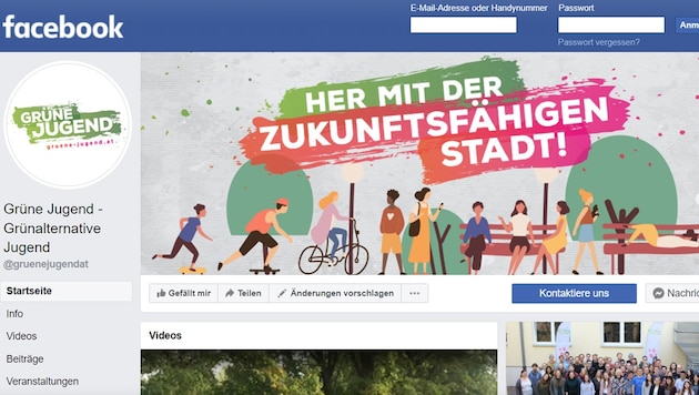 (Bild: Screenshot: facebook.com/gruenejugendat)